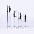 Plastic PP Customizd Logo Cream Airless Cosmetic Bottle Outlet Clear Round 80ml 100ml