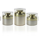 Free sample 15g 30g 50g acrylic white and silver cosmetic cream airless jar
