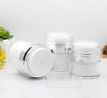 hand lip crystal pump empty square white frosted purple rose gold black Acrylic Airless Cosmetic Cream Jars