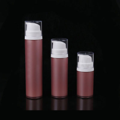 아름다운 녹색/갈색 아크릴 15/30/50ml 공기 없는 펌프 병