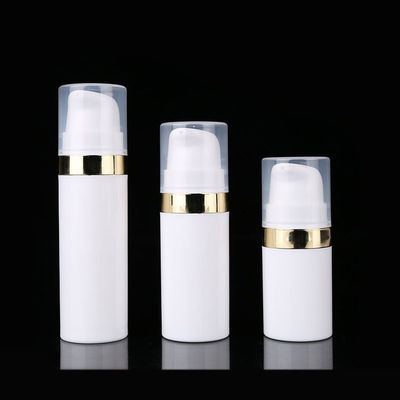 5ML 10ML 15ML 플라스틱 PP 흰색 공기 없는 펌프 병